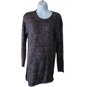 Pure J Jill Wool Cashmere Sweater Womens XS Petite Long Sleeve Side Slit Knit